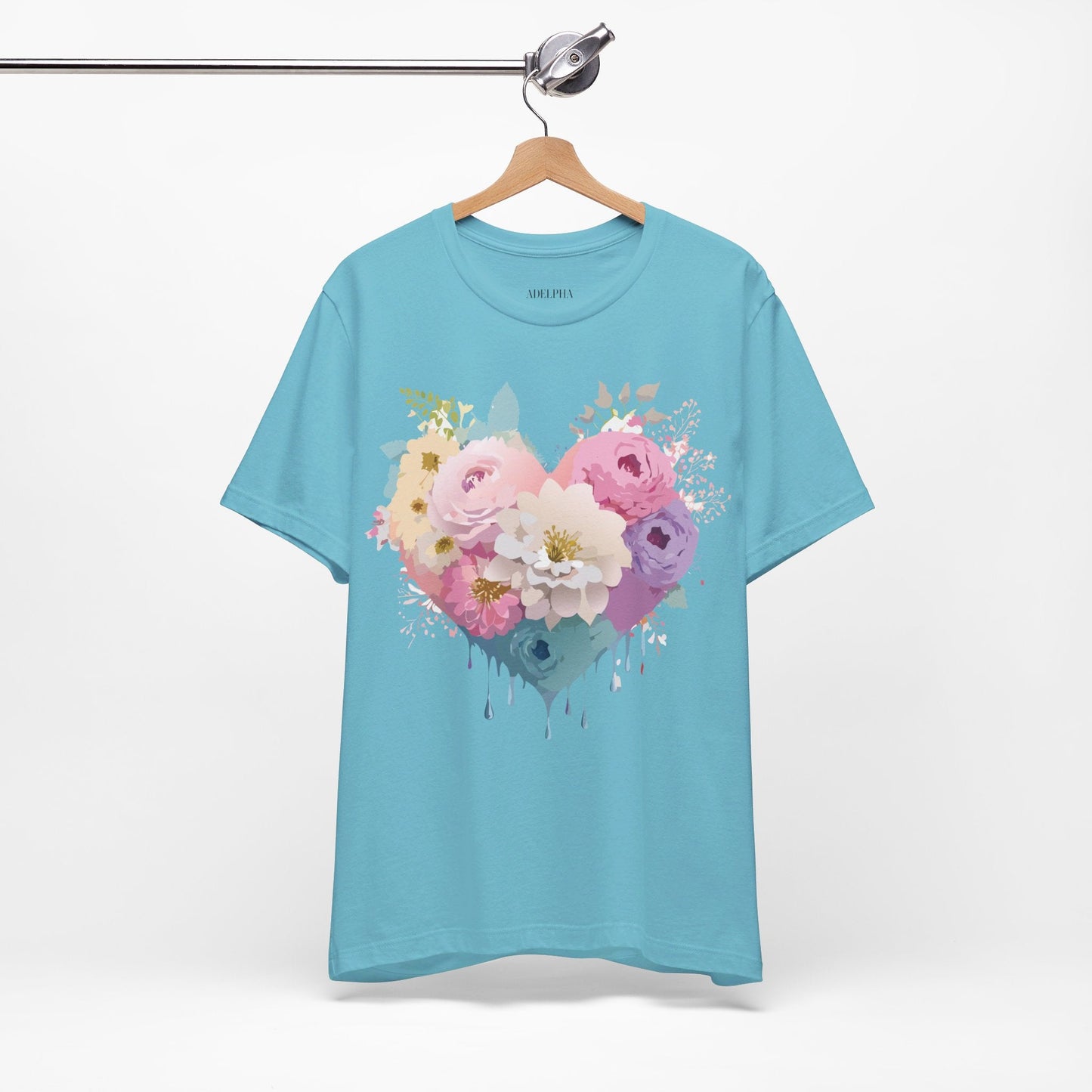Valentine Graphic Tee Unisex Short Sleeve Shirt With Adelpha Vintage Artwork Design