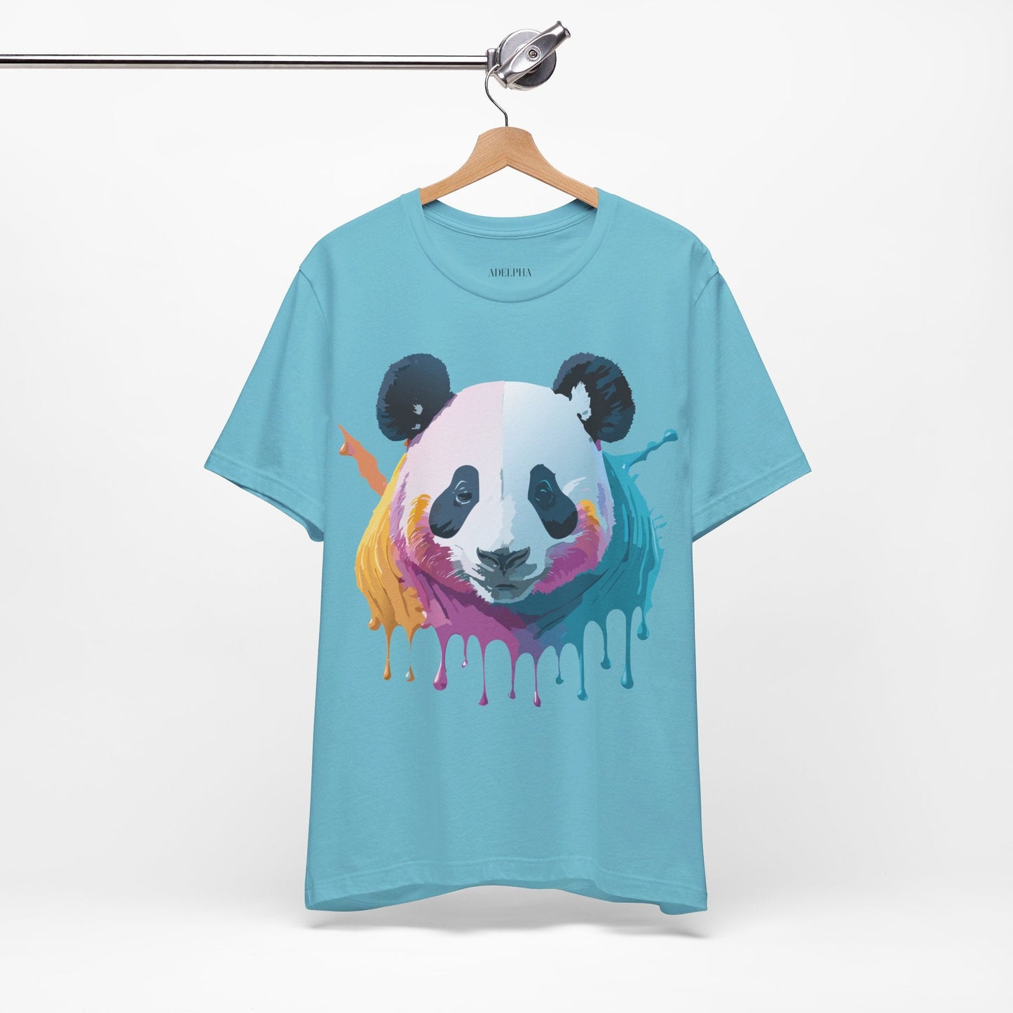 Panda Shirt Unisex Graphic Tee Vintage Inspired Artwork By Adelpha Jersey Short Sleeve