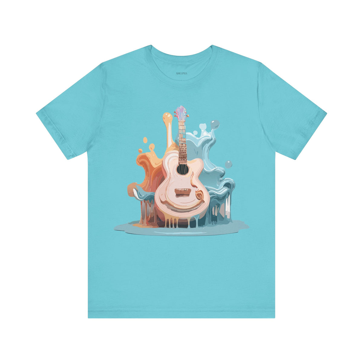 Music Graphic Unisex Cotton Bella+Canvas Tee with Art Design m155