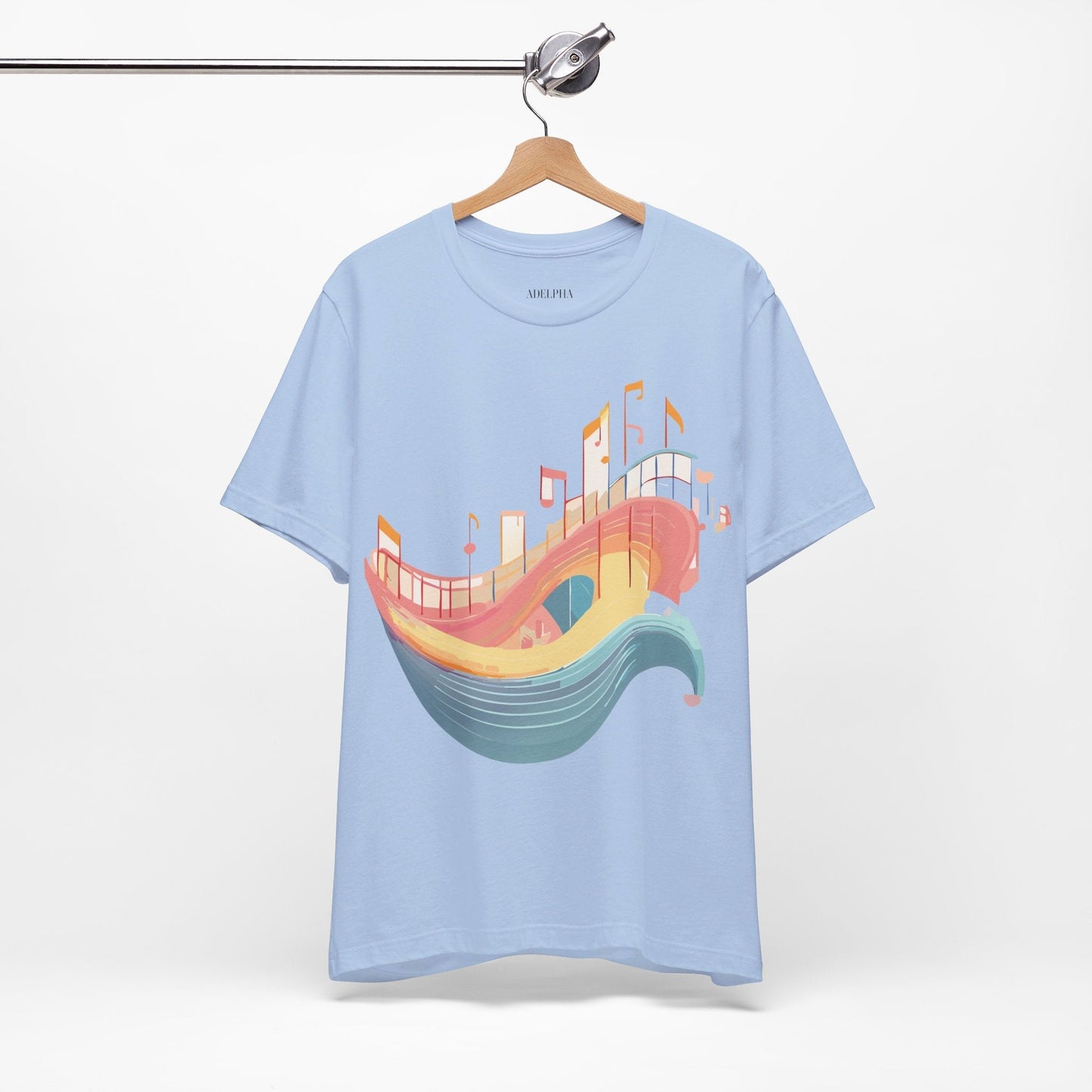 Adelpha Music T Shirt Unisex Graphic Tee Vintage Art Design Jersey Short Sleeve Premium