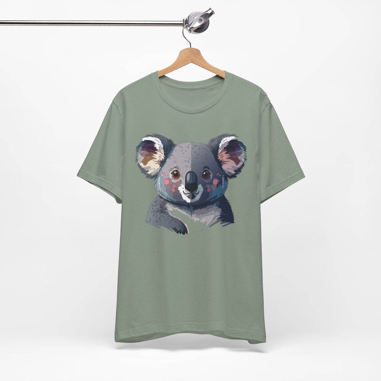 Unisex Animal Shirt With Animal Art Design Tee Wild Animals Short Sleeve Jersey Cotton