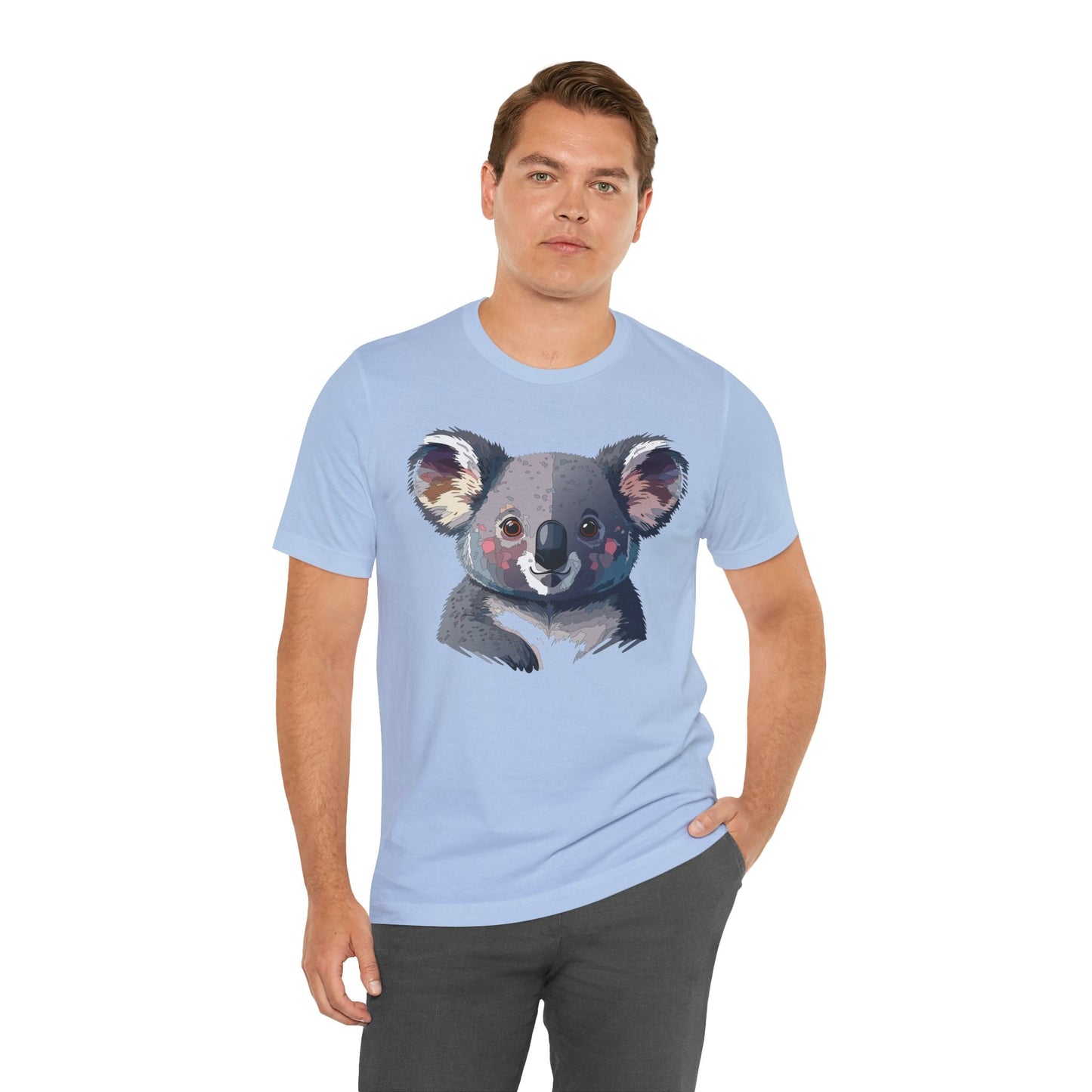 Unisex Animal Shirt With Animal Art Design Tee Wild Animals Short Sleeve Jersey Cotton