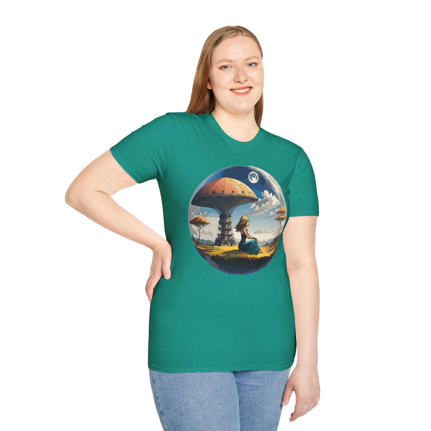 Womens Graphic T Shirts Art Design Shirt Softstyle Short Sleeve Cotton Tee Premium Quality