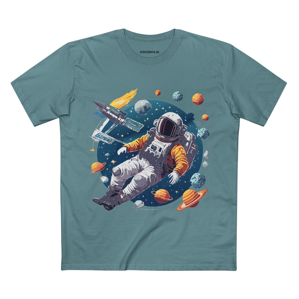 Cosmos Astronaut Graphic Tee Staple Unisex 100 Cotton Tee Shirt - CS-46