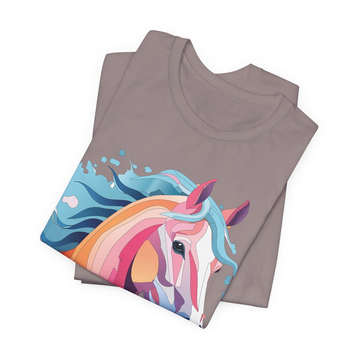Unisex Animal Tee Shirt With Art Design Wild Animals Short Sleeve Premium Comfort Fit