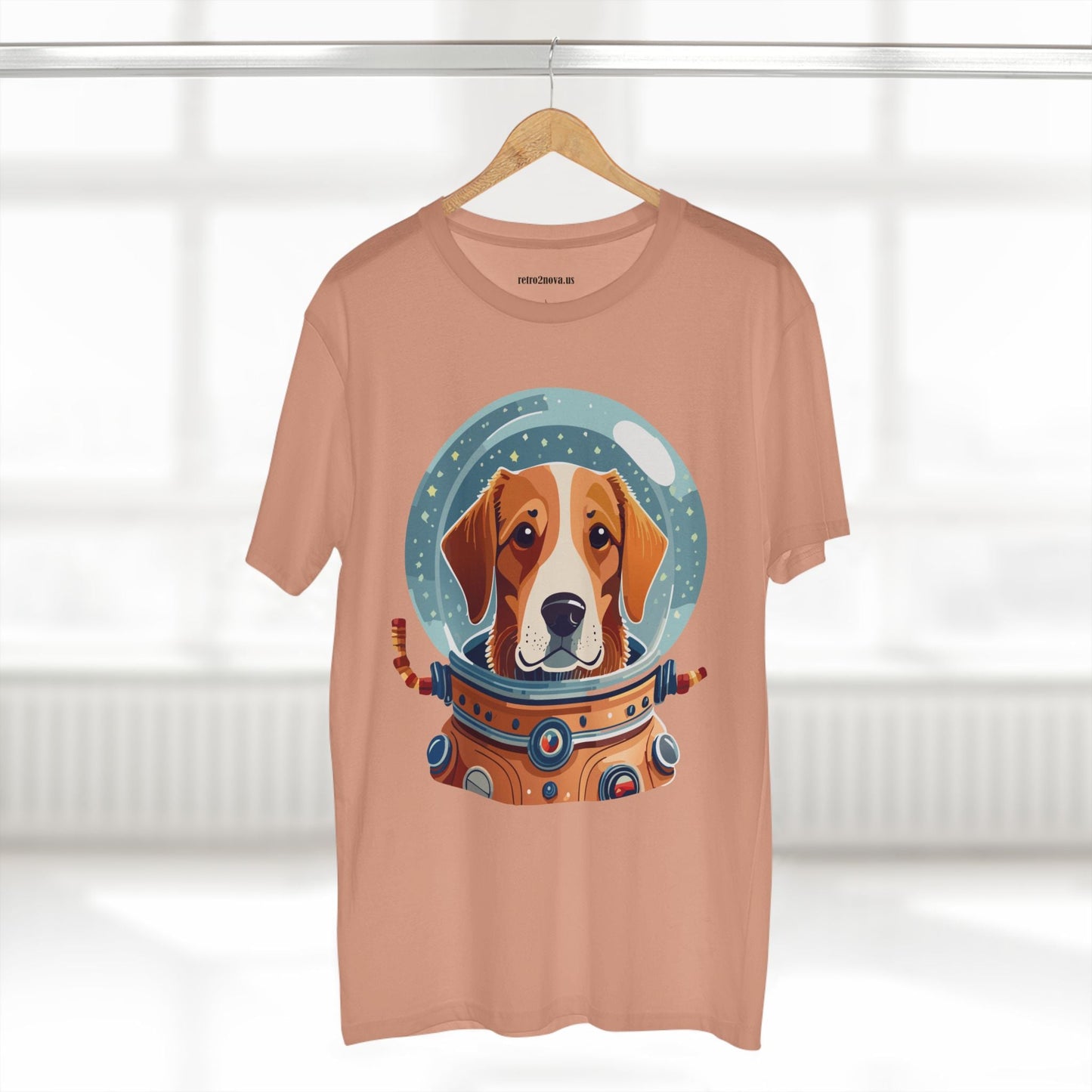 Unisex Dog Art Shirt Premium Cotton Tee With Original Animal Design From Retro2Nova Art Collection For Everyday Comfort