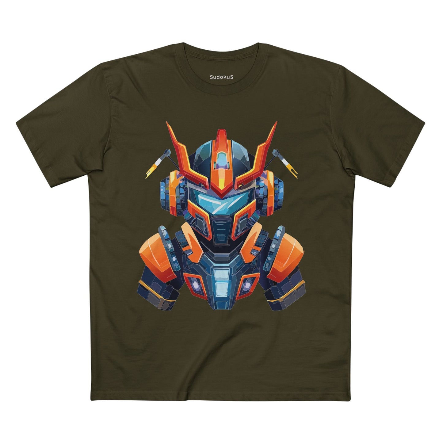 Cyborg Robot Graphic Unisex 100 Cotton Staple Tee 1