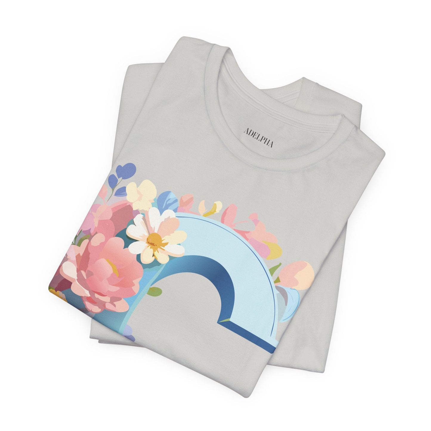 Letter C Shirt Graphic Tee Unisex Short Sleeve Vintage Art Adelpha Premium Quality