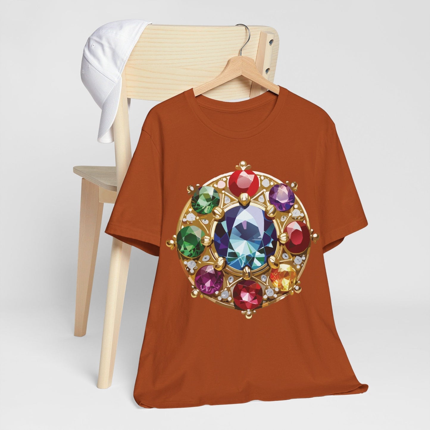 Jewelry Graphic Unisex 100 Cotton Vintage Treasure Art T-Shirt 39