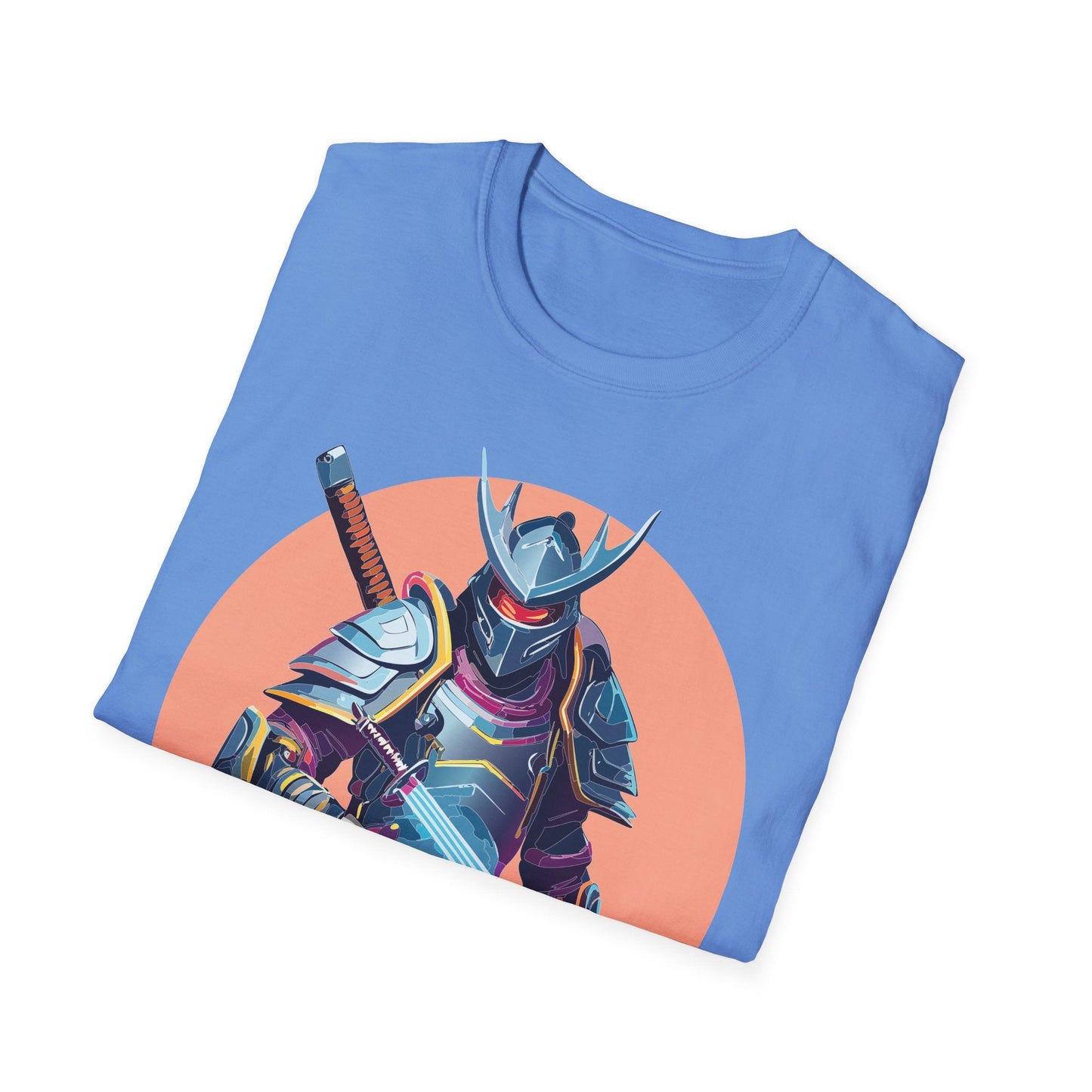Samurai Shirt Unisex Tee Gildan Softstyle 64000 One Hundred Percent Ring Spun Cotton Comfort