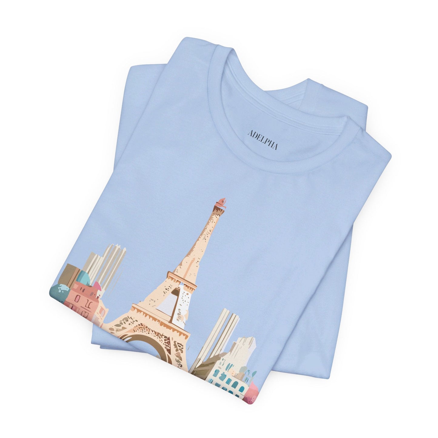Paris Tourist Shirt Unisex Graphic Tee With Vintage Inspired Artwork Adelpha Art Design