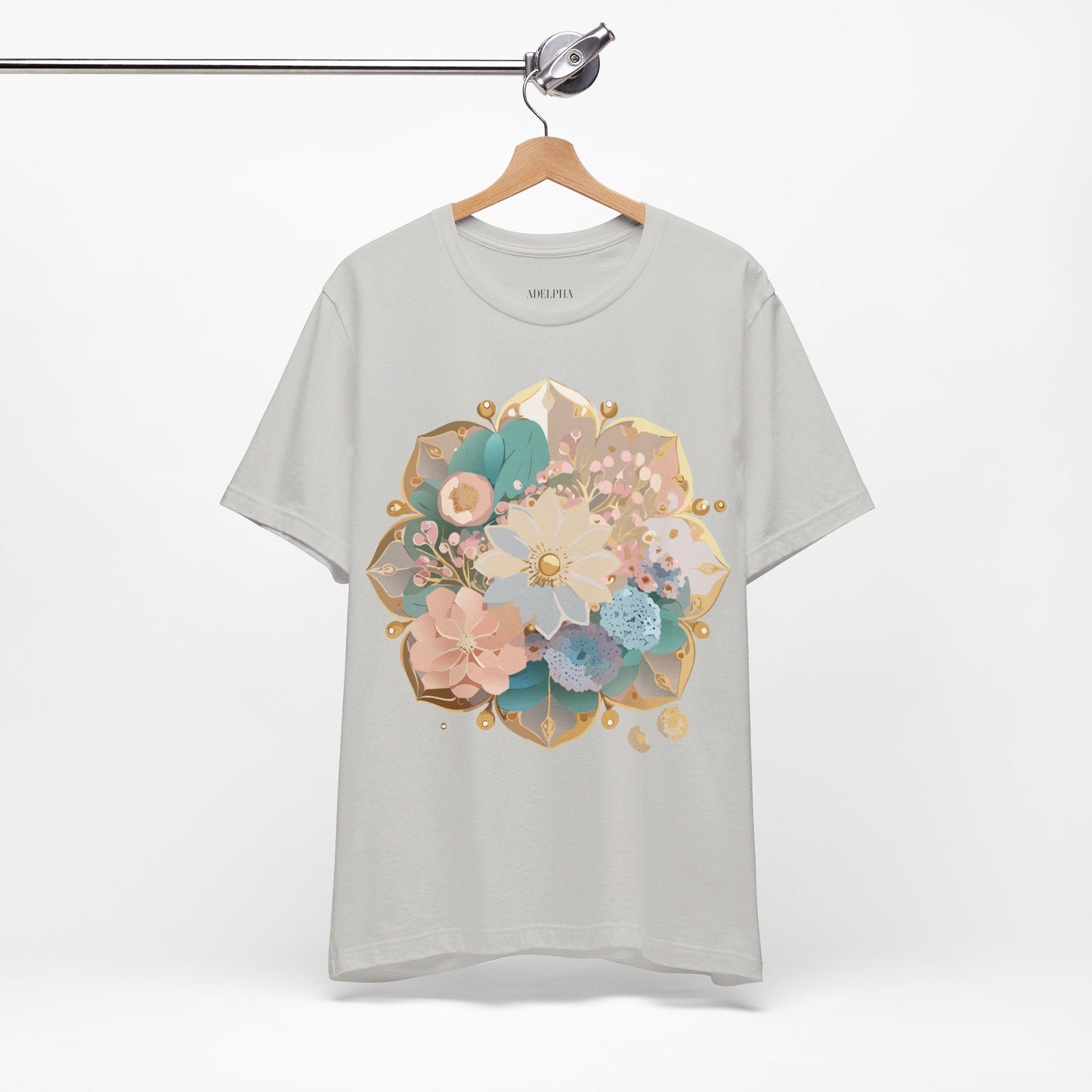 Mandala Graphic Unisex 100 Cotton Vintage Floral Artwork Tee 15