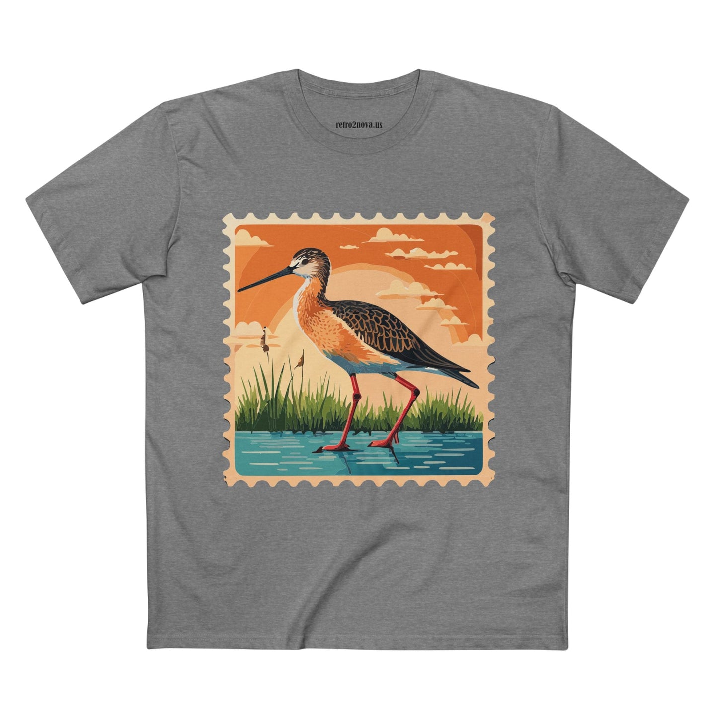 Stamp Shirt Postage Stamp Tee Unisex Premium Cotton Original Art Design Retro2Nova