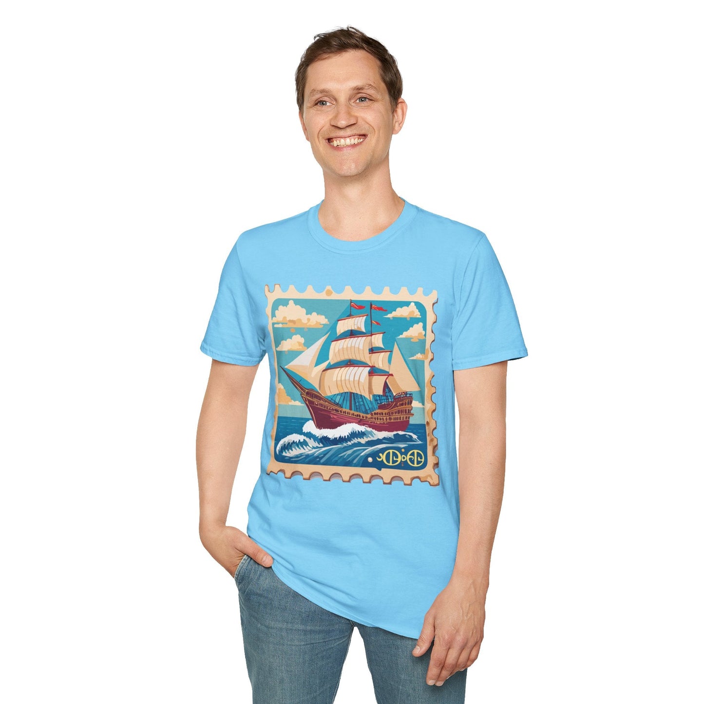 Ship T Shirts Frigate Vessel Tee Unisex Softstyle Gildan 64000 100 Percent Cotton
