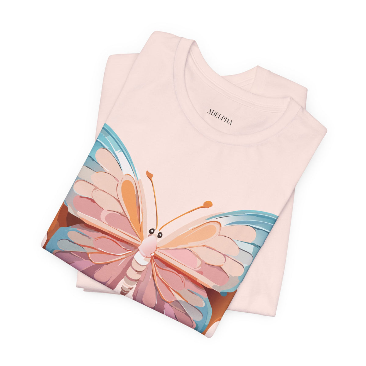 Butterfly Graphic Unisex Cotton Bella+Canvas Tee with Art Design n09