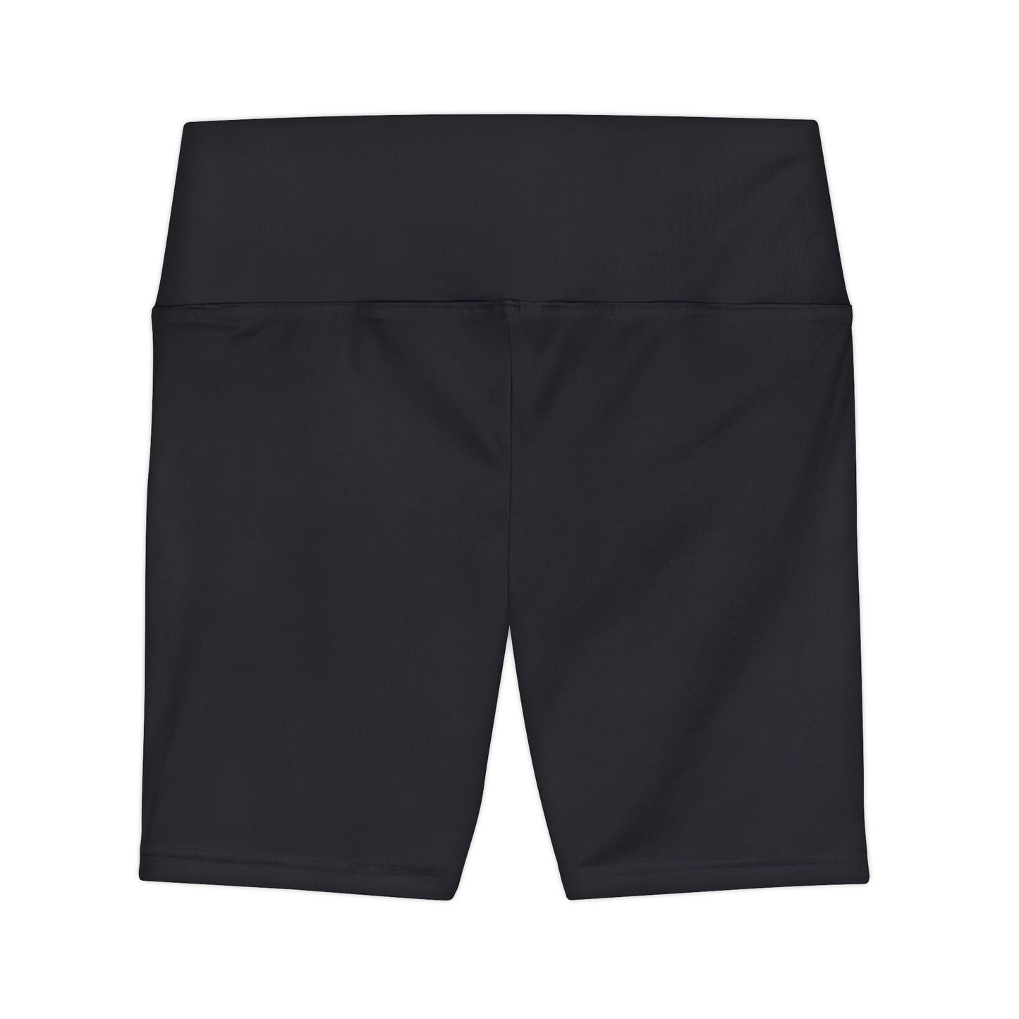 Shadow Grey Women's Black High-Waist Workout Shorts — Seamless Active Biker Shorts for Gym & Yoga