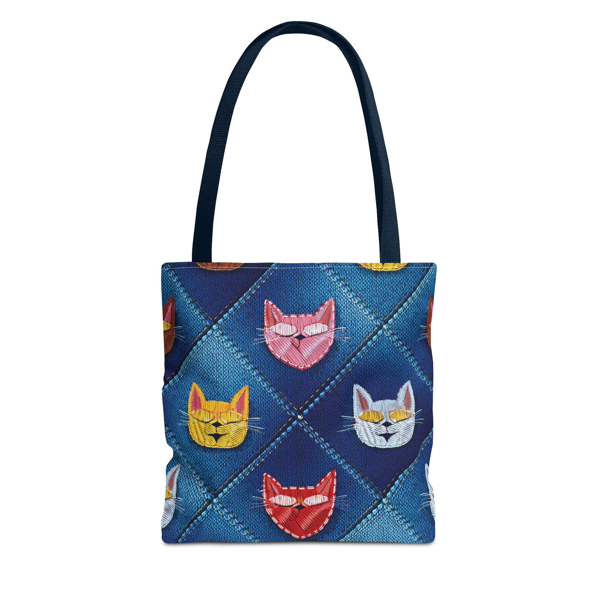 Love Day Graphic Design Denim Fabric Imitation Print Unisex Canvas Bag POLY 3 Sizes Tote Bag 201-21