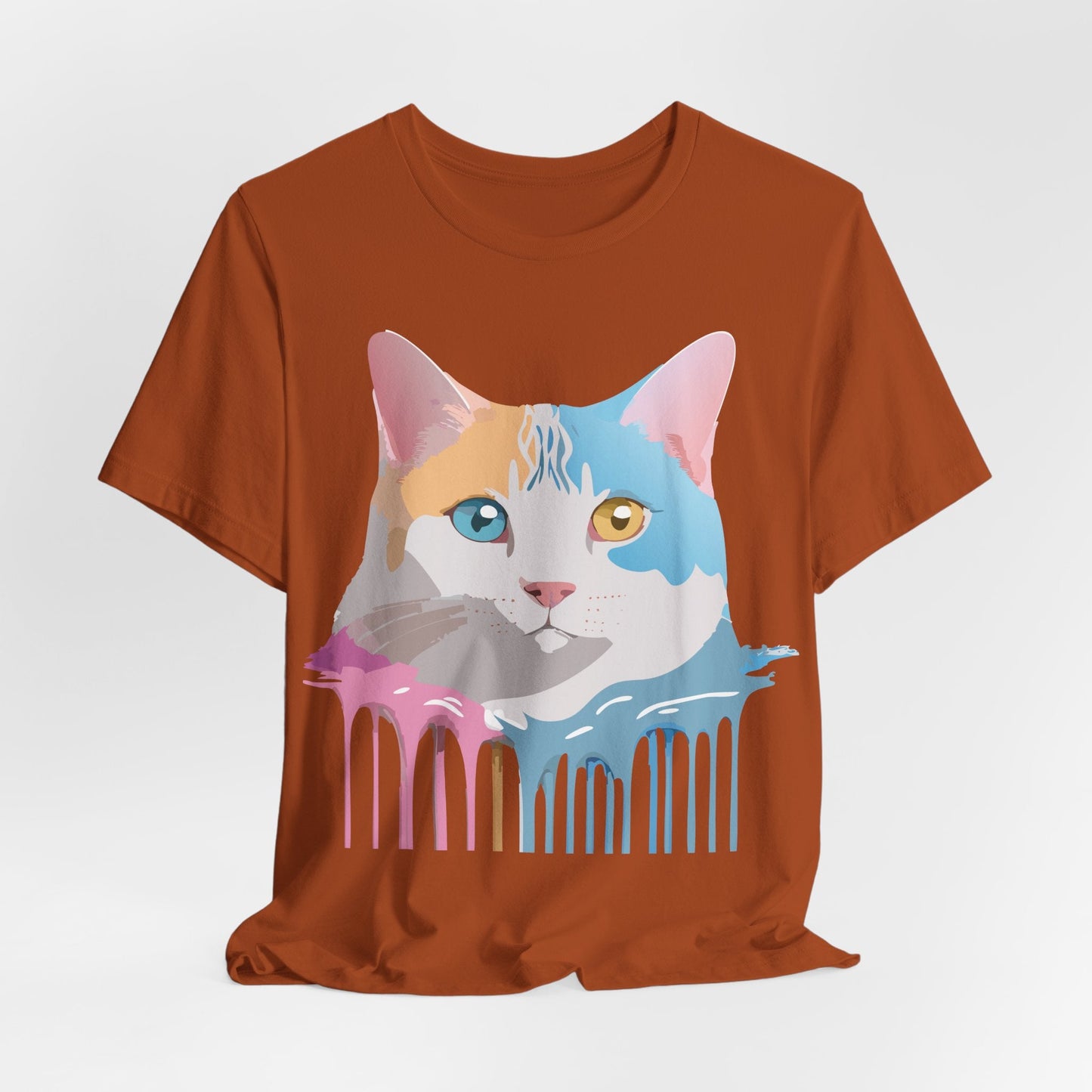 Unisex Cat Shirt Graphic Tee With Vintage Adelpha Art Design
