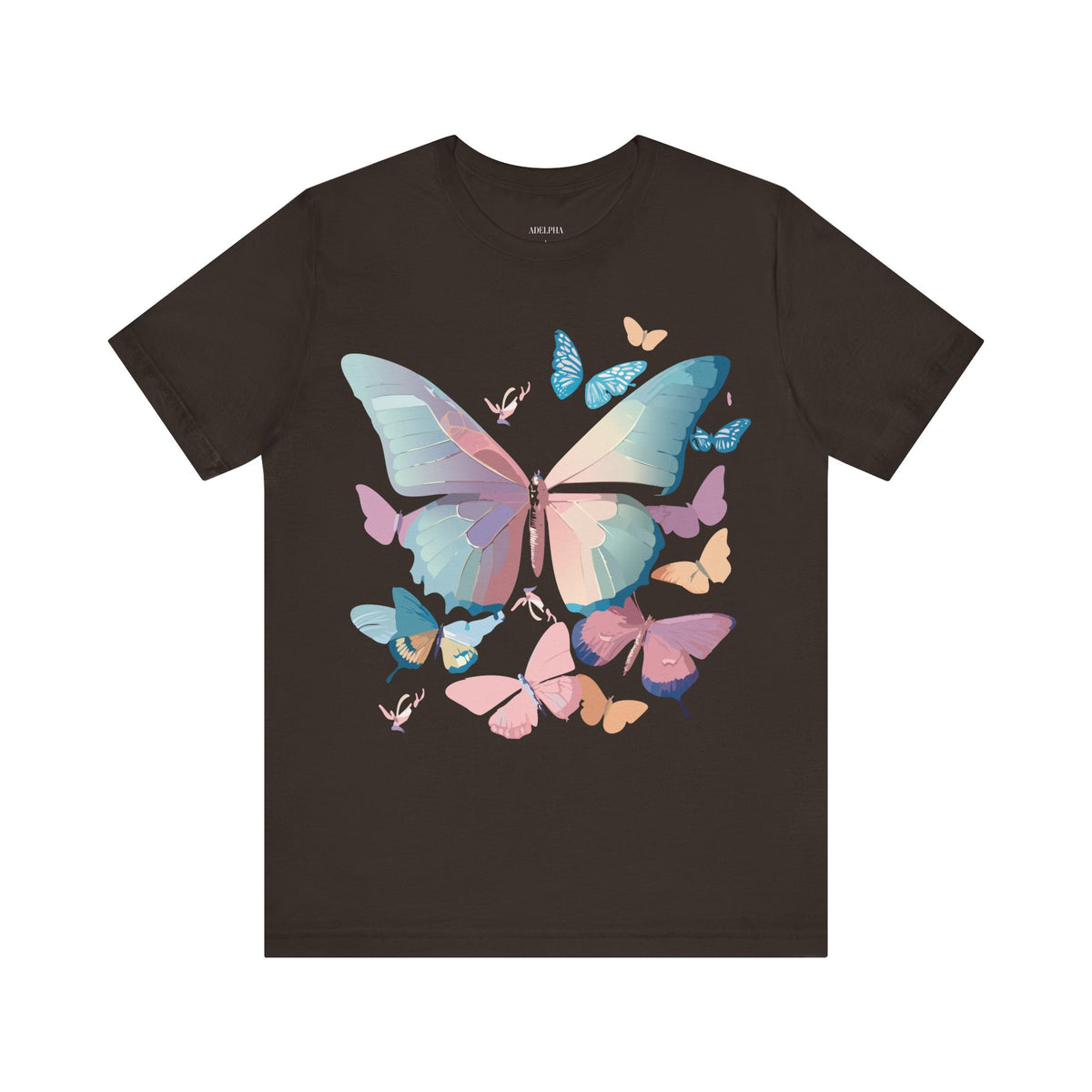 Butterfly Graphic Unisex Cotton Bella+Canvas Tee with Art Design n59