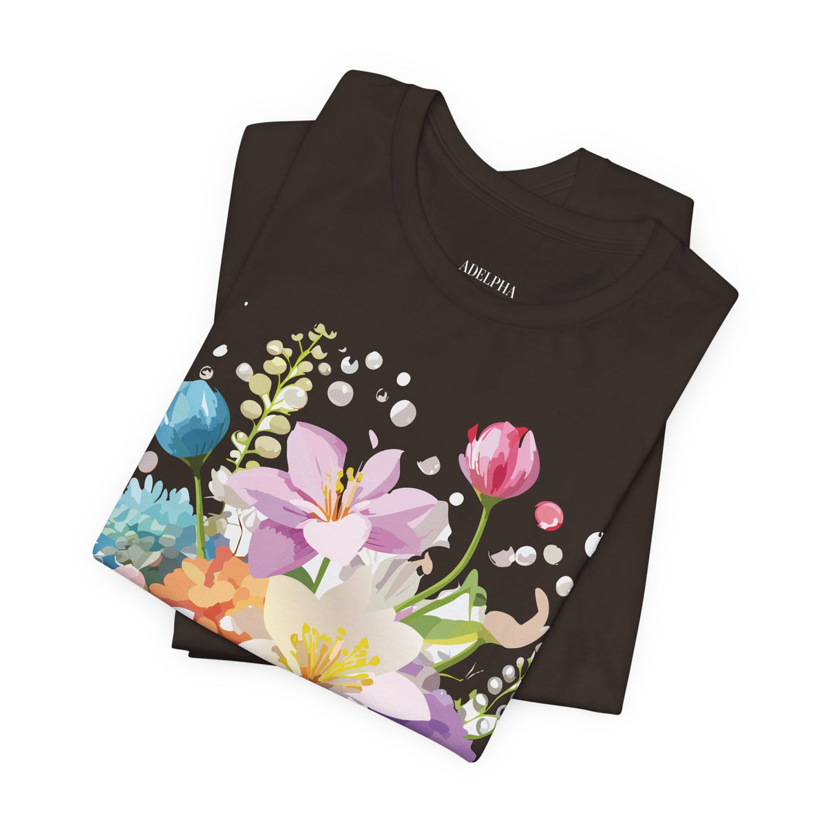Floral Graphic Tee Shirt - Bella+Canvas Unisex 100 Cotton 3