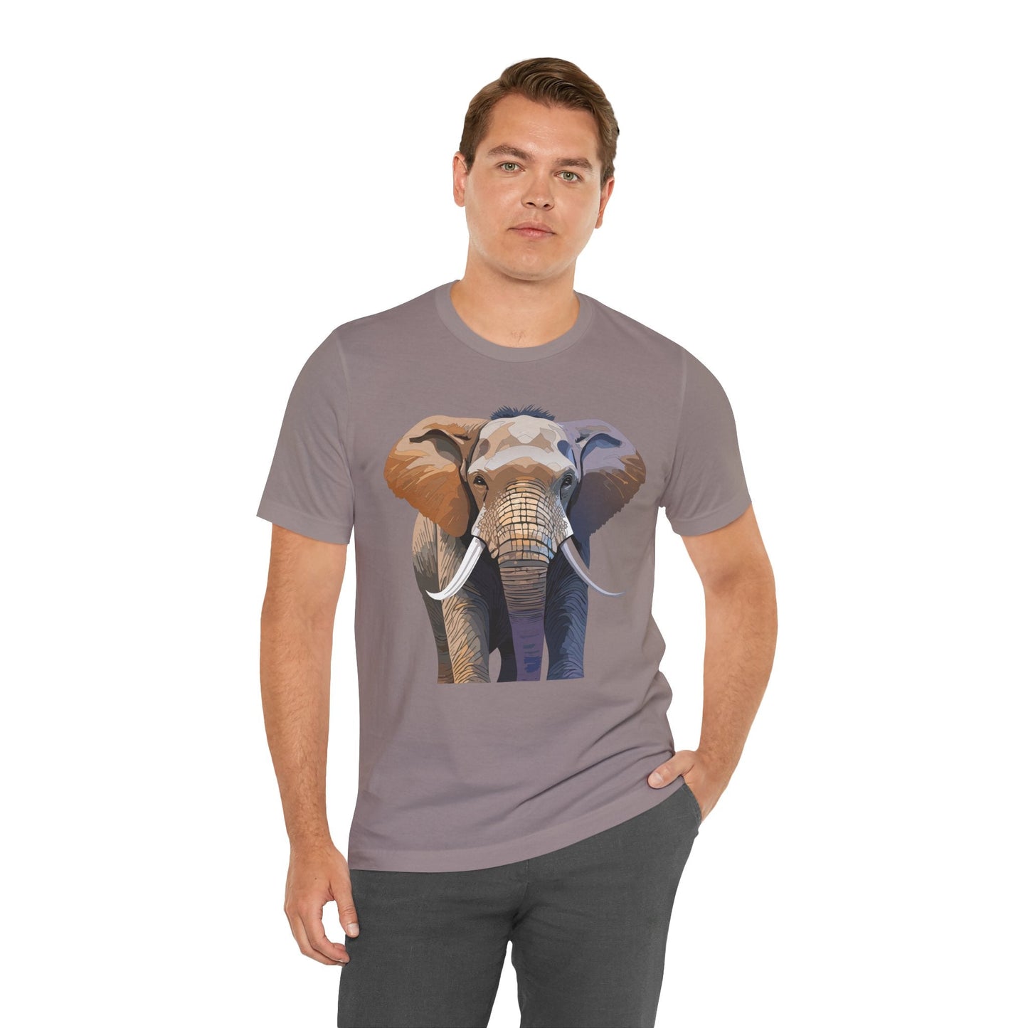 Unisex Animal Art Design Tee Shirt With Wildlife Animals Short Sleeve Everyday Comfort