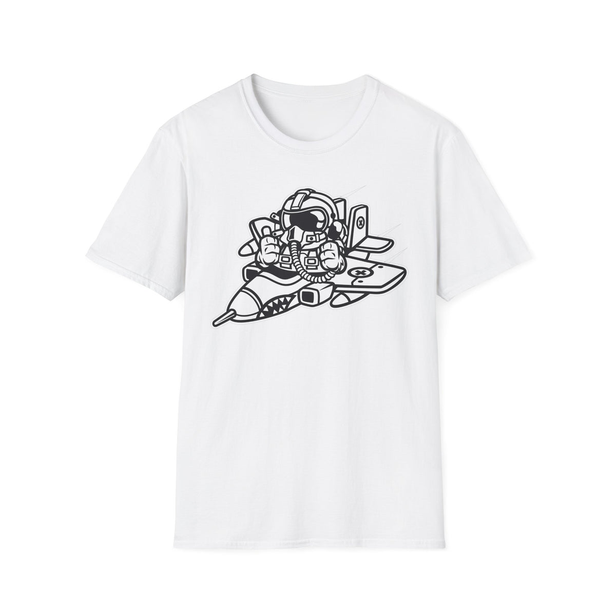 Unisex Cotton T-Shirt with Cartoon Graphic Design