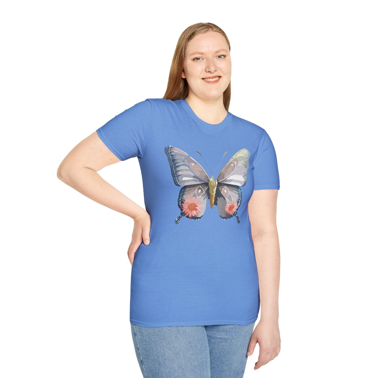 Butterfly Shirt Unisex T Shirt 100 Percent Ring Spun Cotton Softstyle Tee Monarch