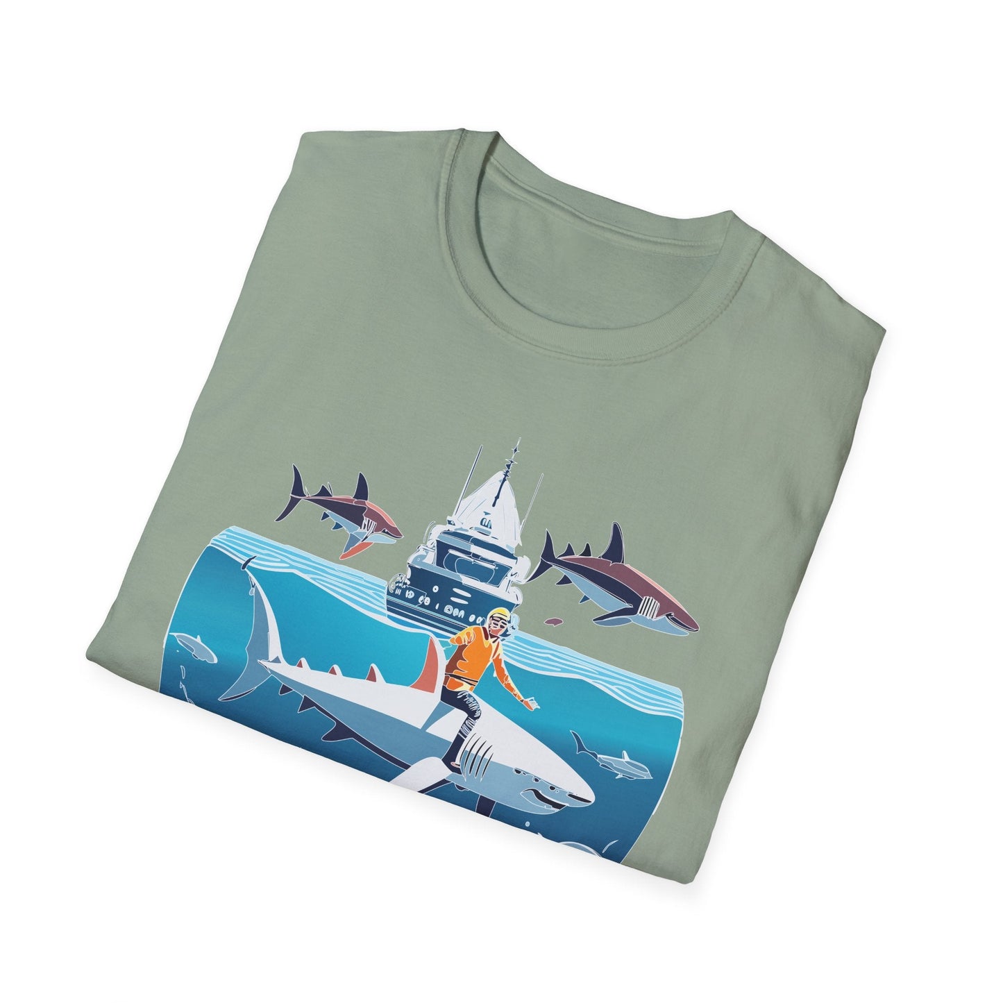 Ocean Graphic Unisex Softstyle Cotton Tee 3
