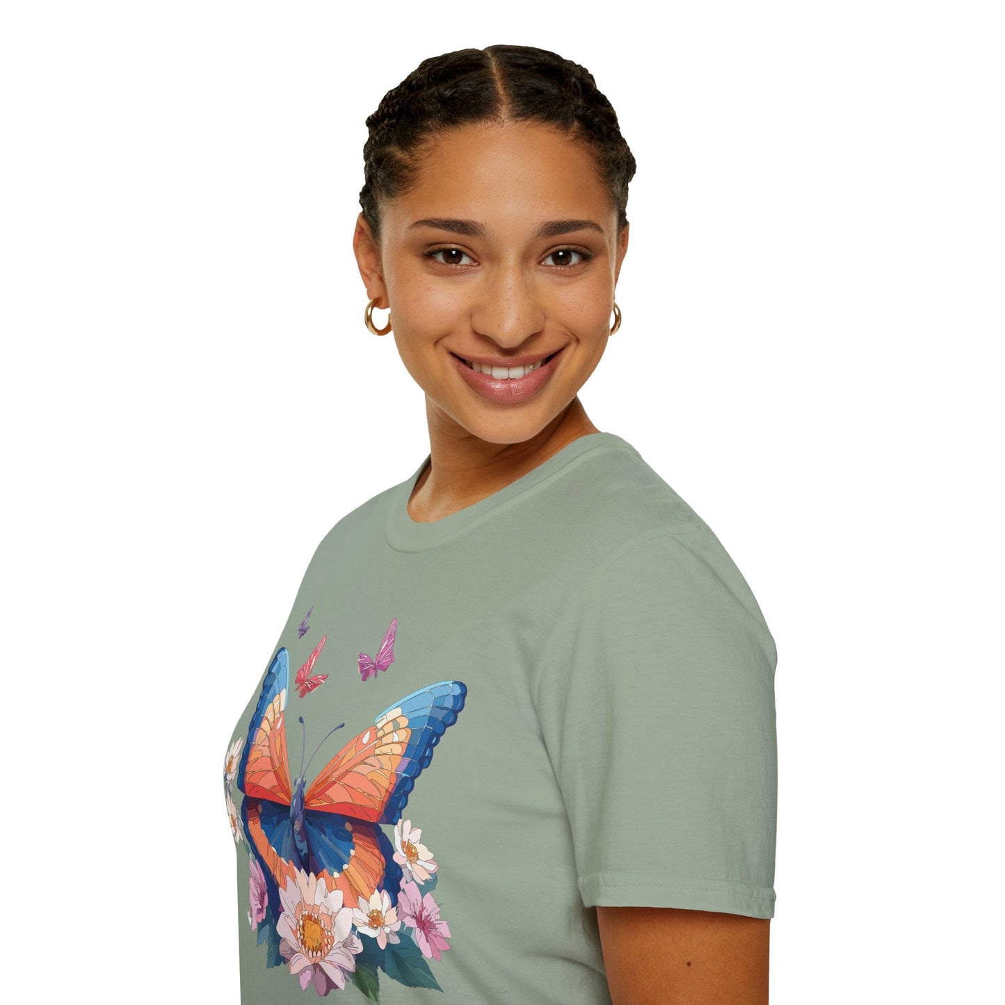 Monarch Butterfly Unisex Softstyle Tee Gildan 64000 Lightweight Breathable 100 Cotton Tee