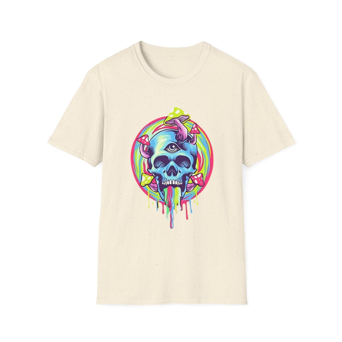 Unisex Skull Tee Shirt With Skeleton Design Cotton Softstyle 64000 T Shirt Premium Cotton Tee