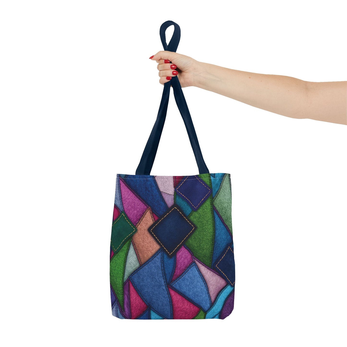 Denim Canvas Bag, Tote Bag Denim Printify