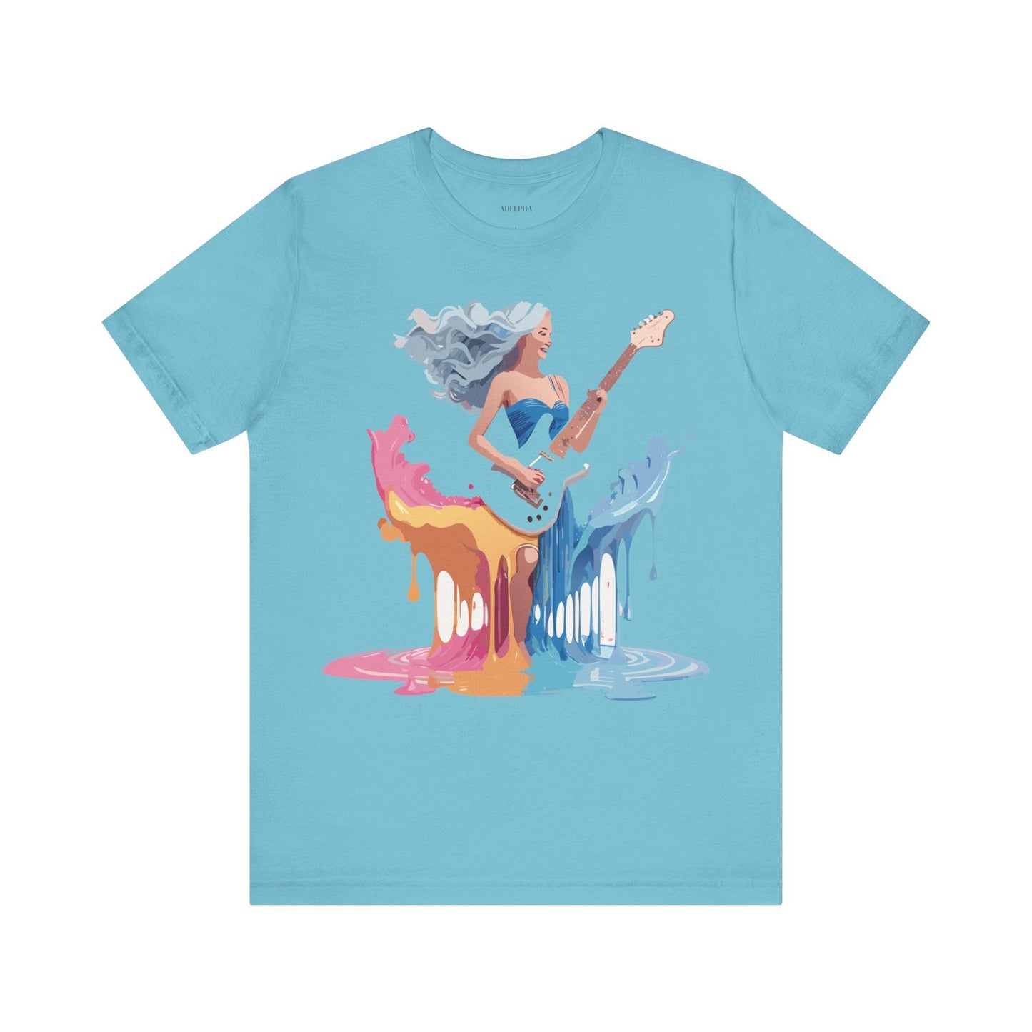 Music Graphic Tee Unisex Short Sleeve Shirt With Vintage Inspired Artwork From Adelpha