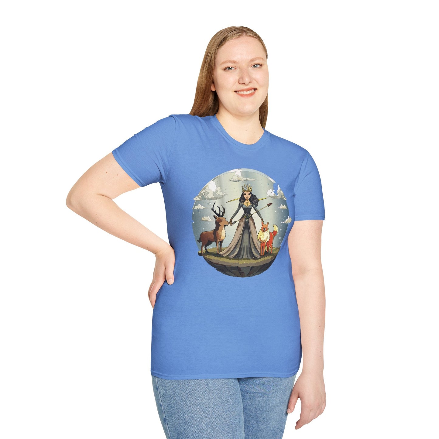 Womens Graphic T Shirt Art Design Tee Softstyle Gildan 64000 Cotton Comfort Fit Casual Wear