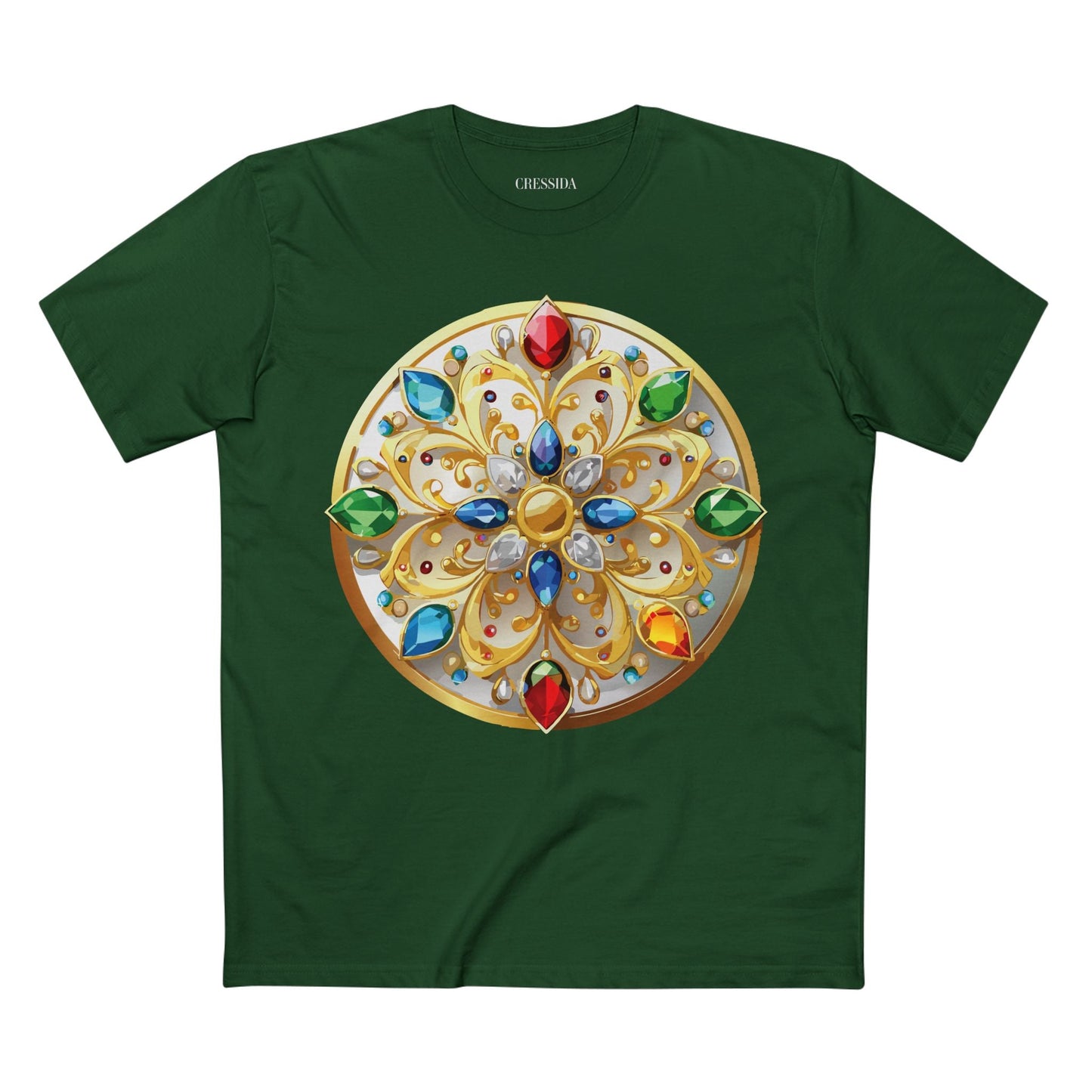 Medallion Graphic T-Shirt Unisex 100 Cotton With Gold Art Design Medal Tee 3