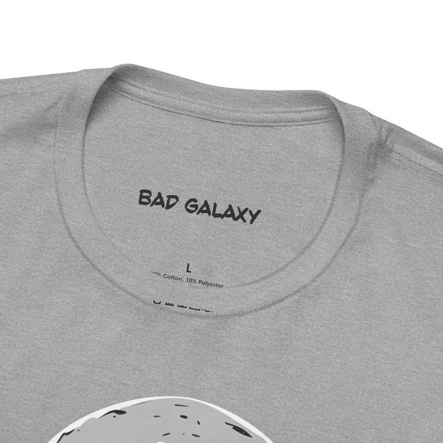Tee Shirt With Alien From Bad Galaxy One Hundred Percent Cotton Lightweight USA Made With Eco Inks