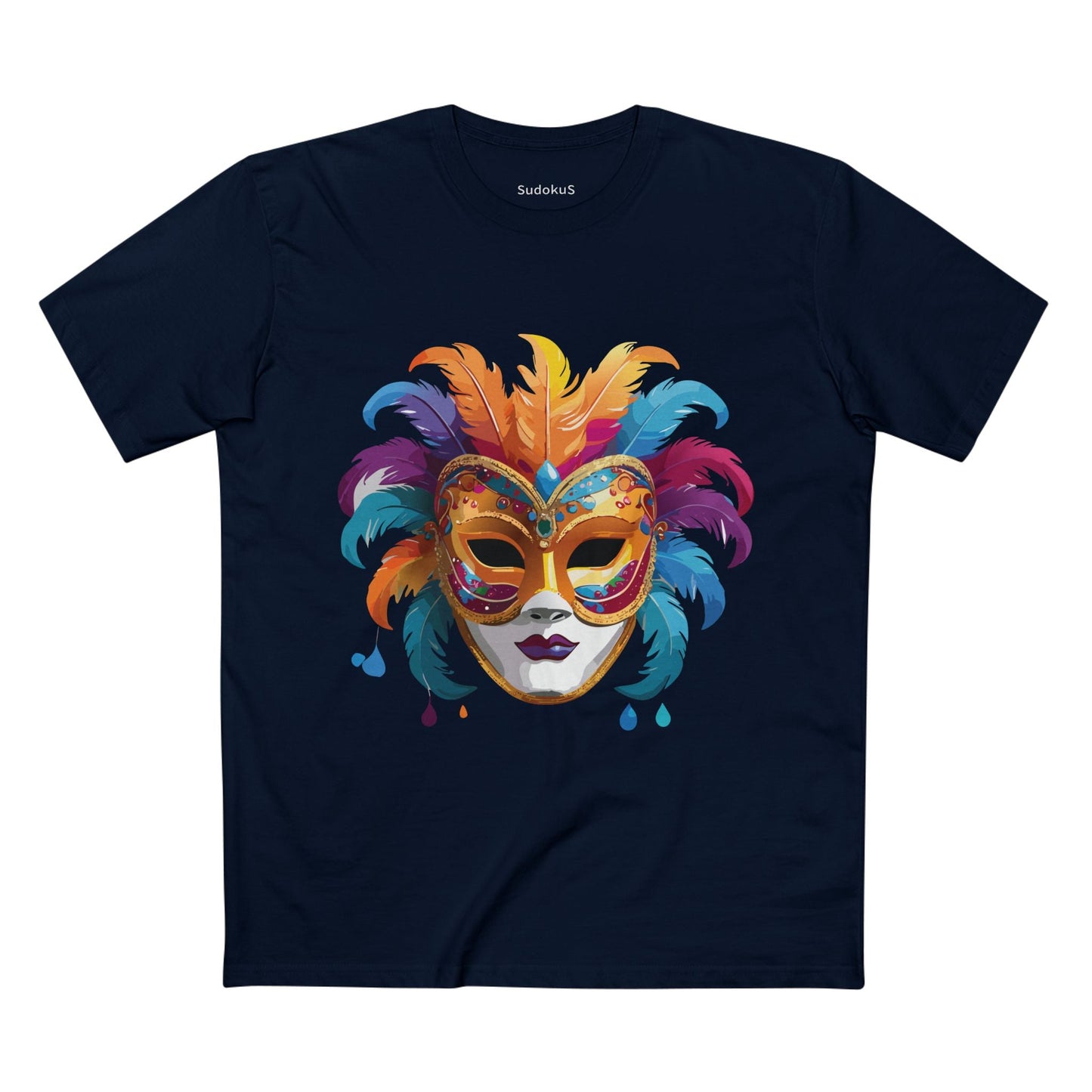 Mask Graphic Unisex 100 Cotton Staple Tee 37