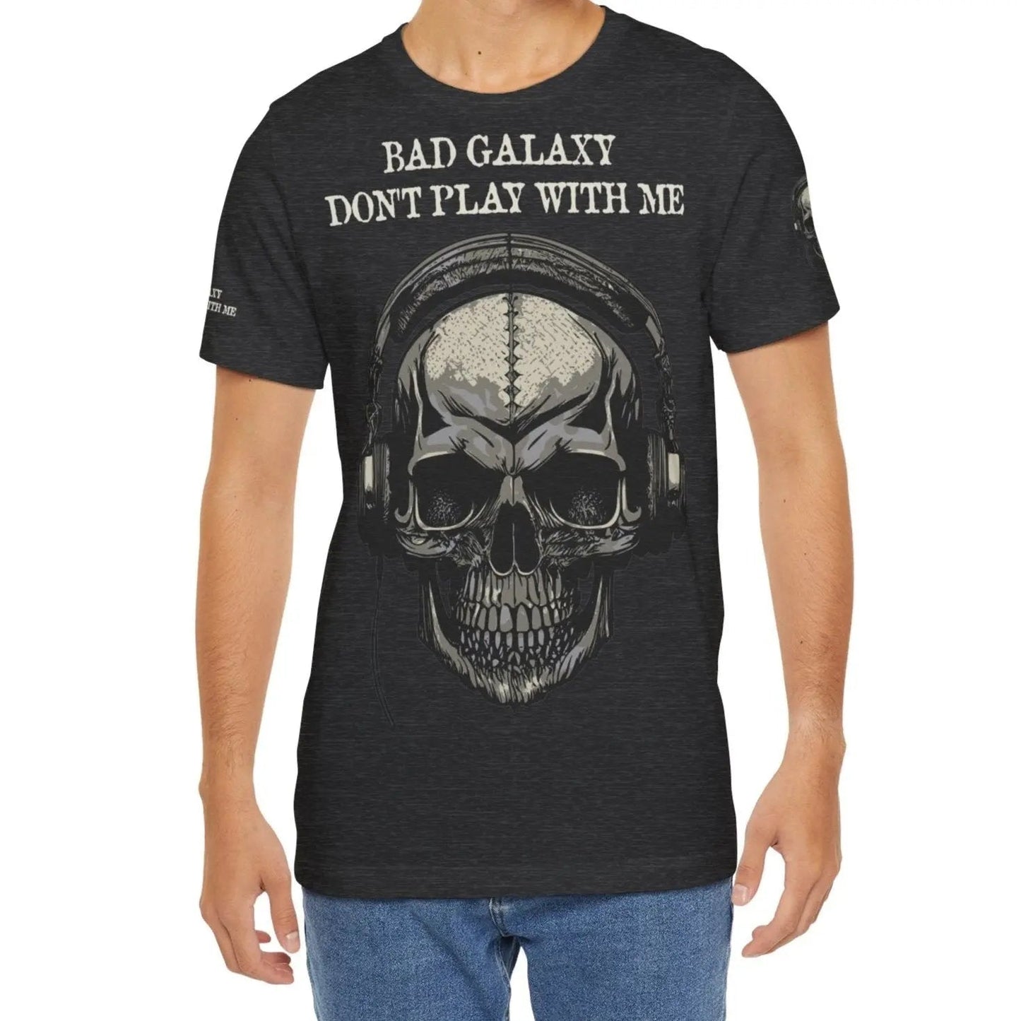 Skull T Shirt From Bad Galaxy 100 Percent Cotton Eco Friendly Made In USA With Durable Stitching