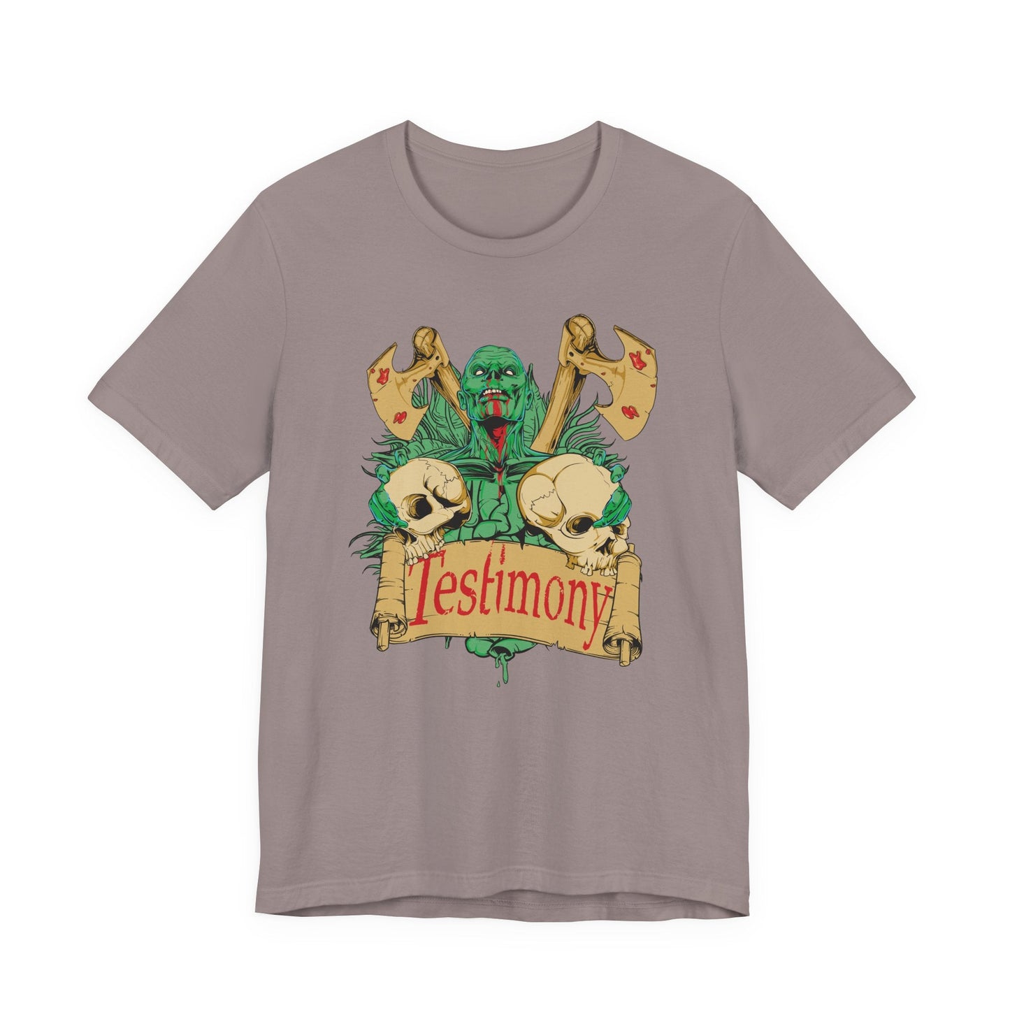 Cthulhu Skull Axes Testimony Tee Lovecraft Horror Mythos Shirt Art-42