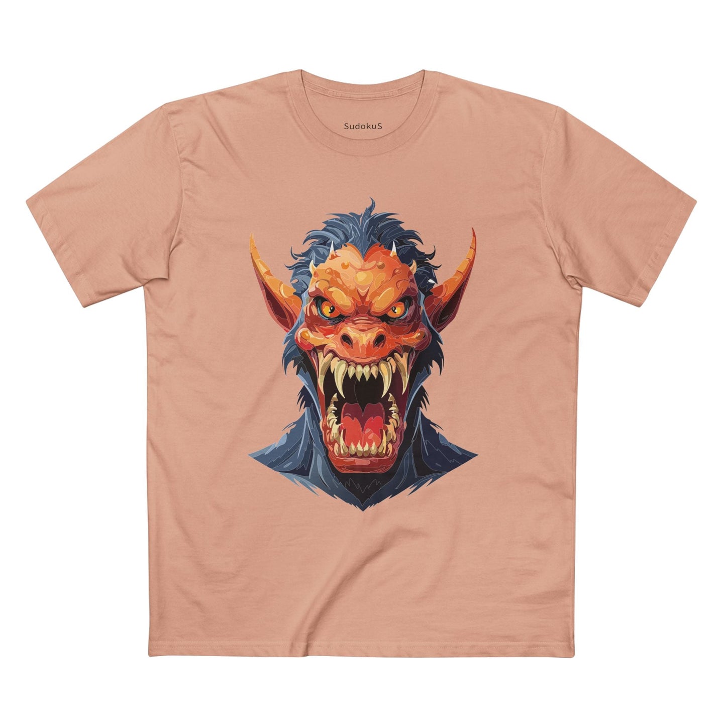 Cartoon Monsters Graphic Unisex 100 Cotton Staple Tee 2