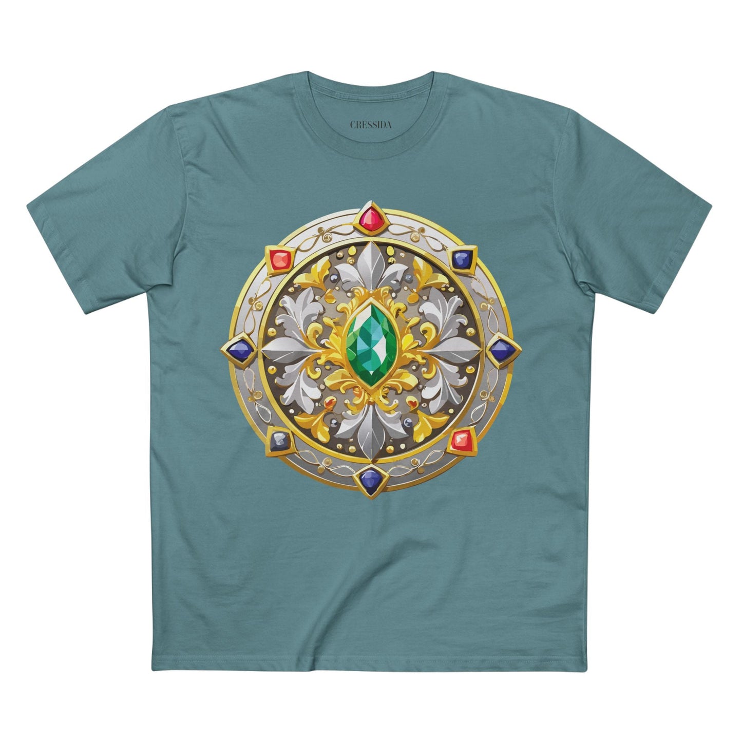 Medallion Graphic T-Shirt Unisex 100 Cotton With Gold Art Design Medal Tee 5