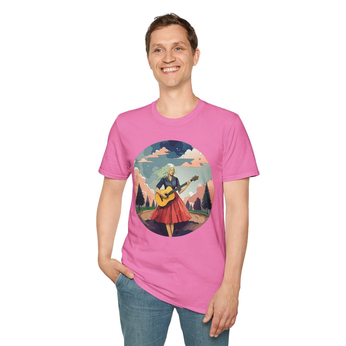 Womens Graphic T Shirt Art Design Ladies Tee Softstyle Gildan 64000 100 Percent Cotton