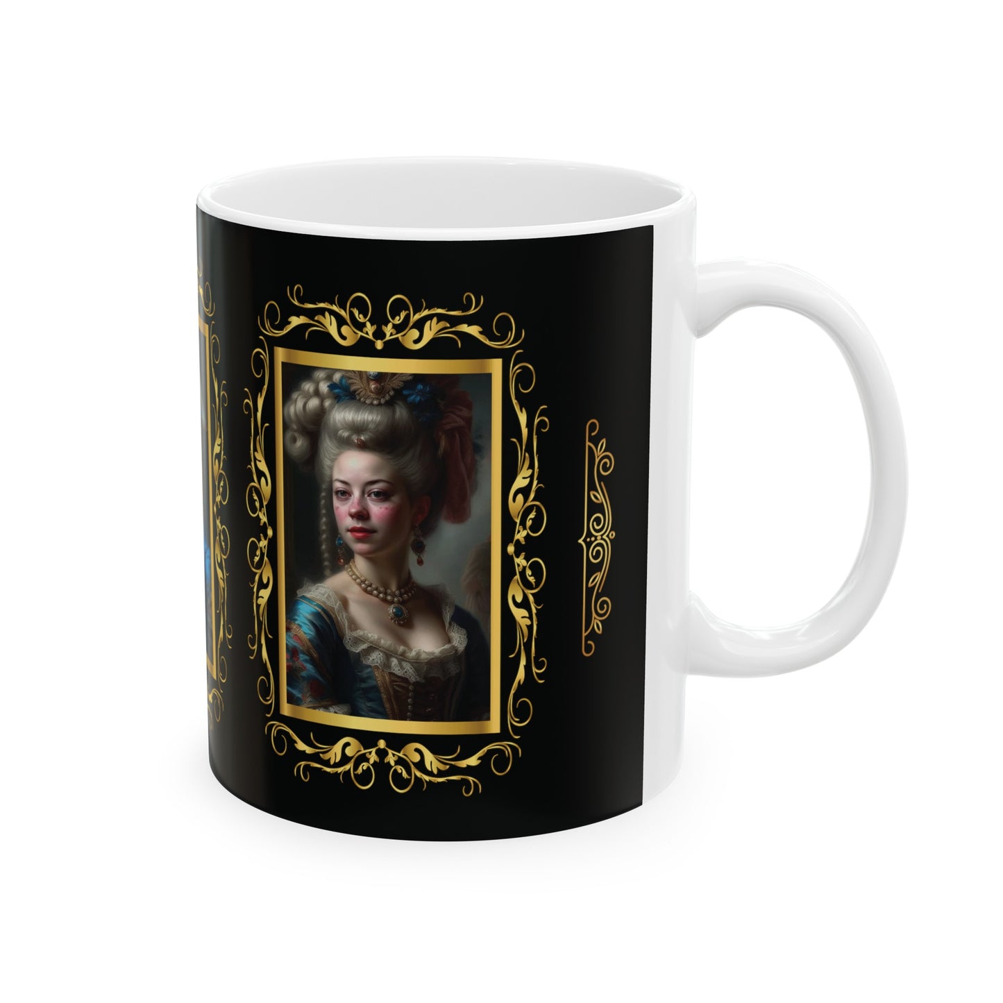 Coffee & Tea Mug with Antique Portraits