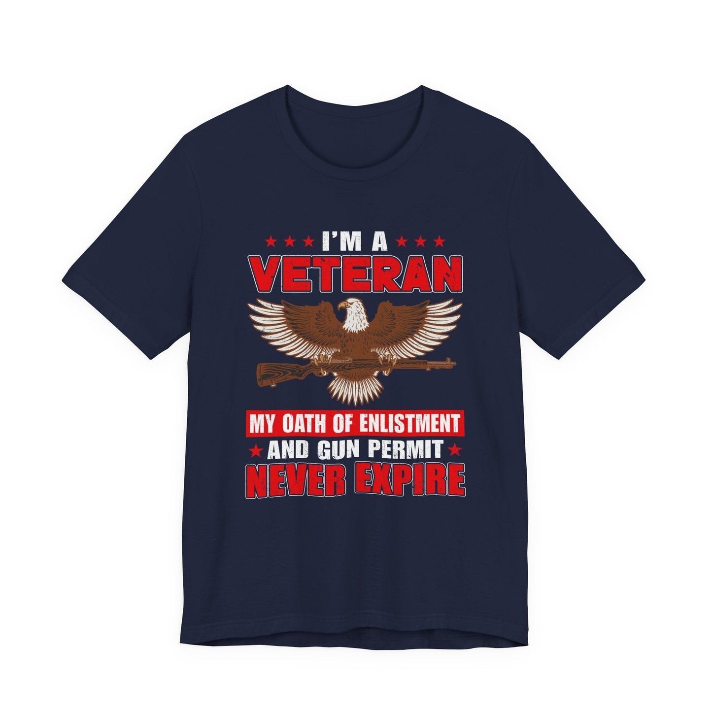 Army Veteran Patriotic Graphic Design Unisex Cotton T-Shirt v35