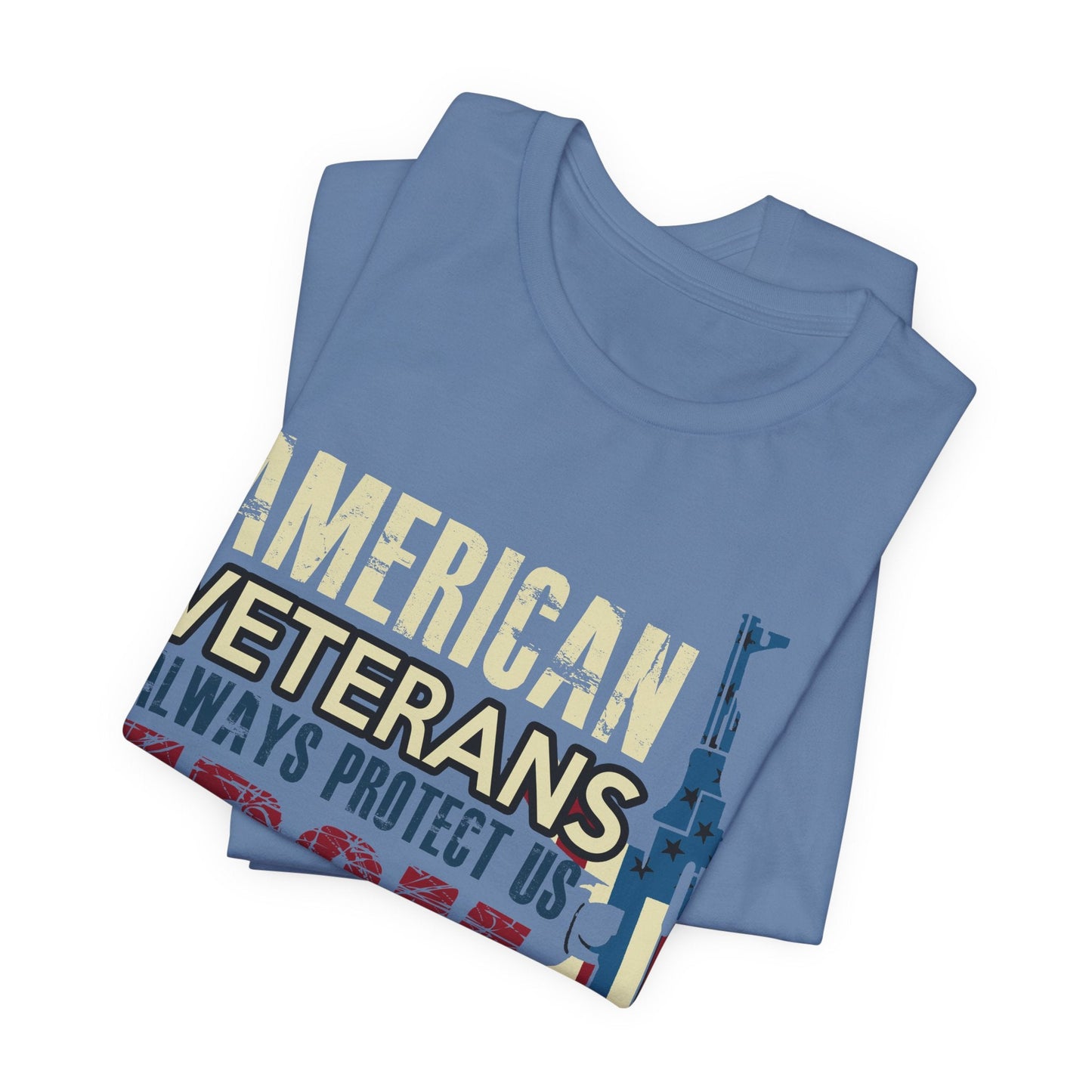 Army Veteran Patriotic Graphic Design Unisex Cotton T-Shirt v44