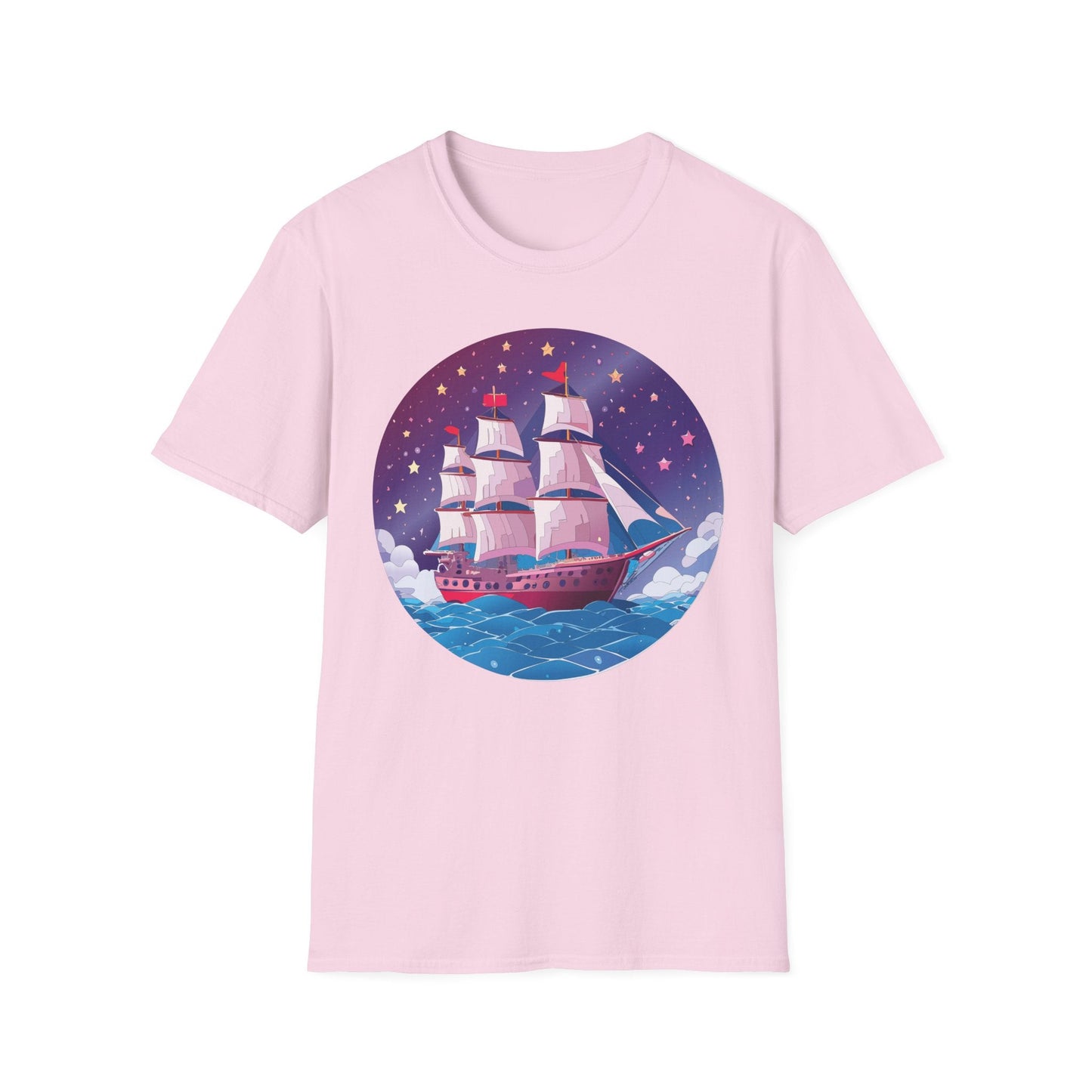 Ship T Shirts Frigate Vessel Tee Unisex Softstyle 64000 Gildan Ring Spun Cotton T Shirt
