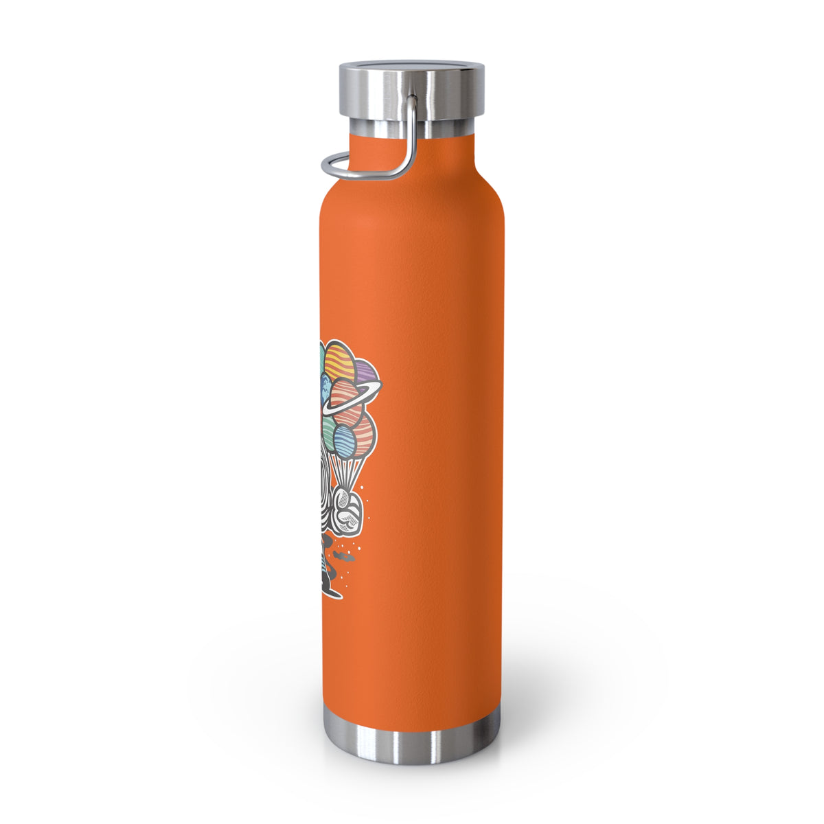 22oz Copper Insulated Water Bottle with Cartoon Design - CV86