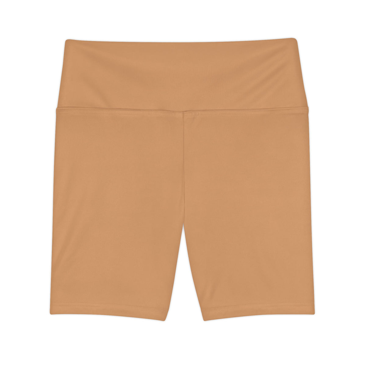 Light Bronze Women’s Workout Shorts — High-Waist Biker Shorts for Yoga, Running & Gym