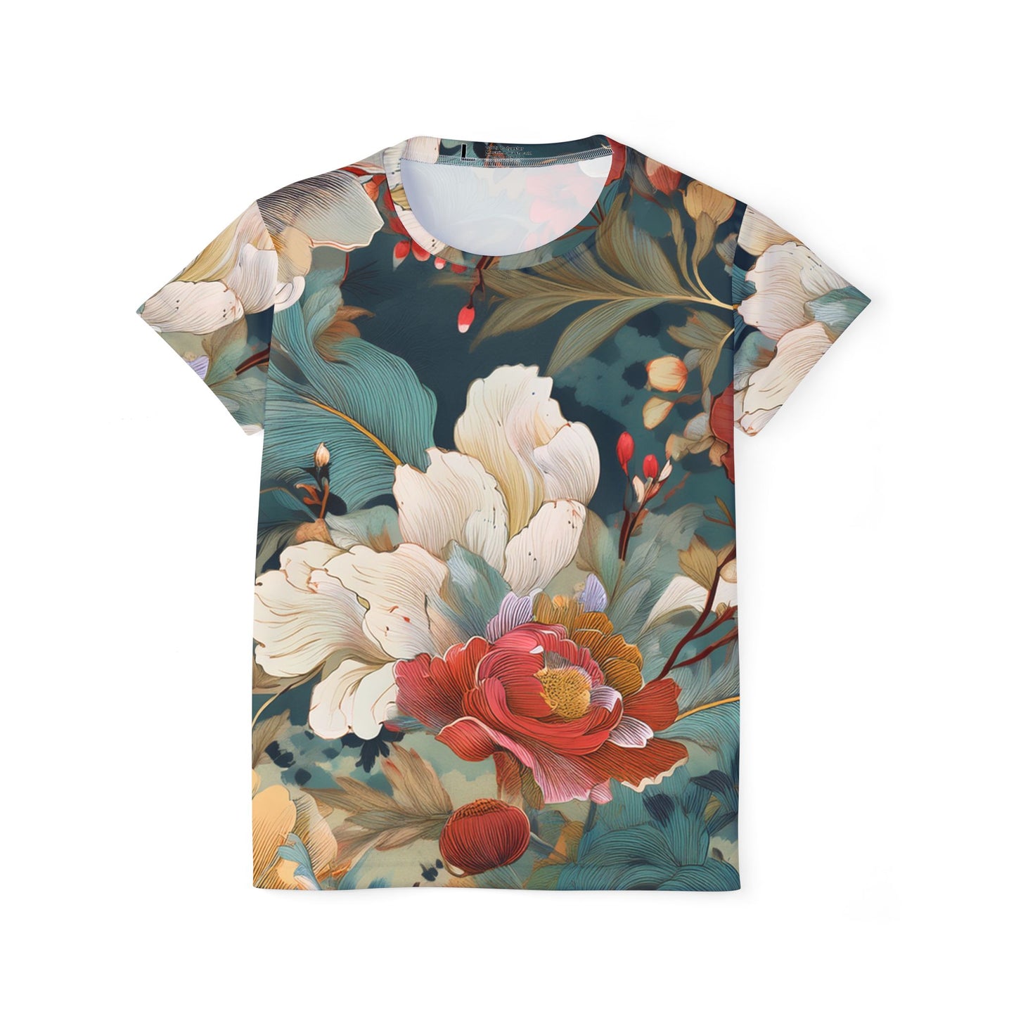 Women Poly Shirt with Floral Print F340