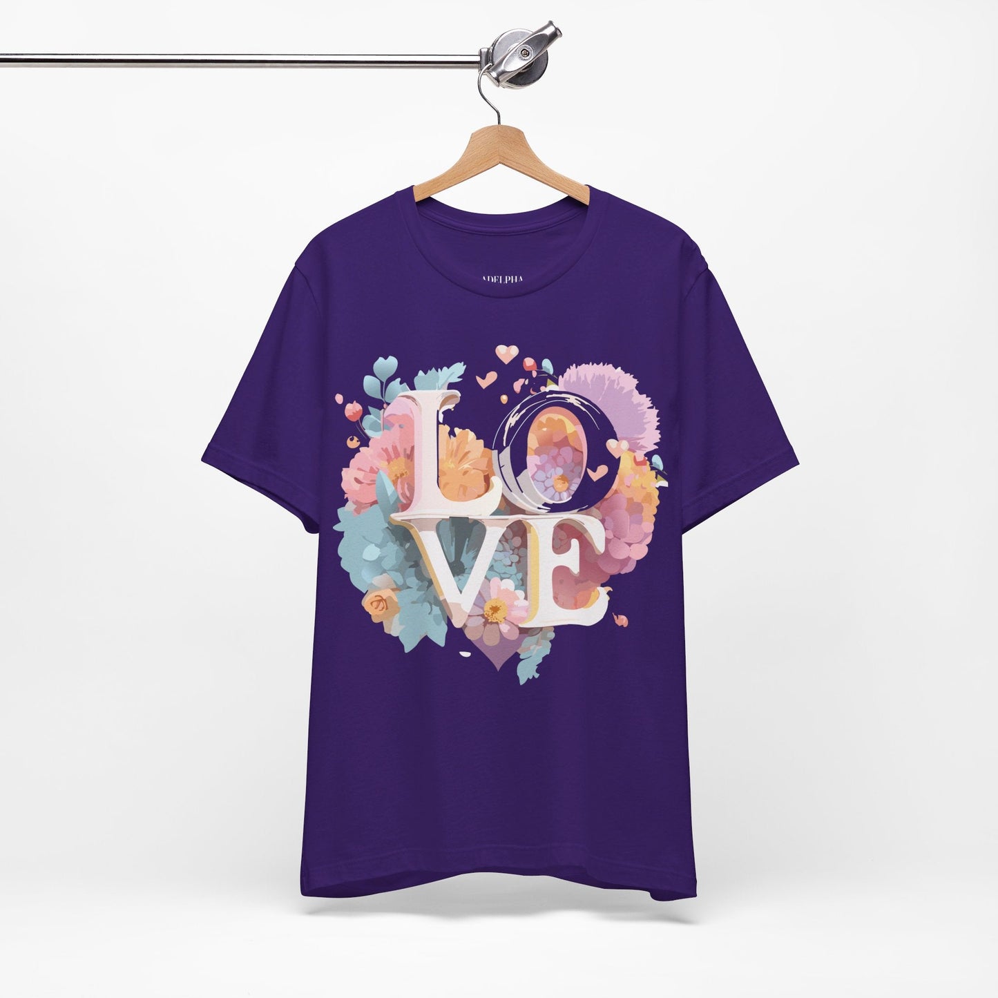 Valentine Graphic Tee Unisex Jersey Short Sleeve Art Design By Adelpha Vintage Artwork
