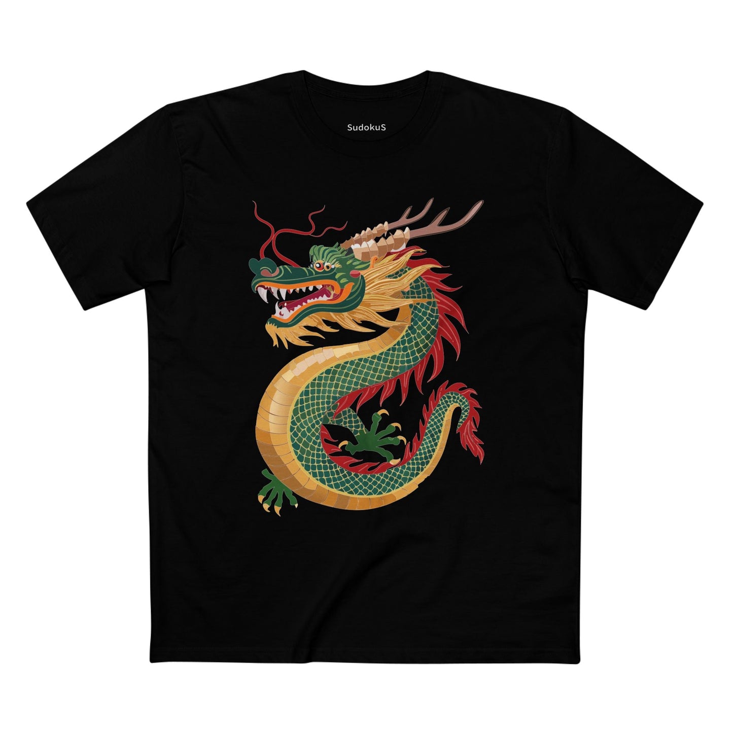 Dragon Graphic Unisex 100 Cotton Staple Tee 12